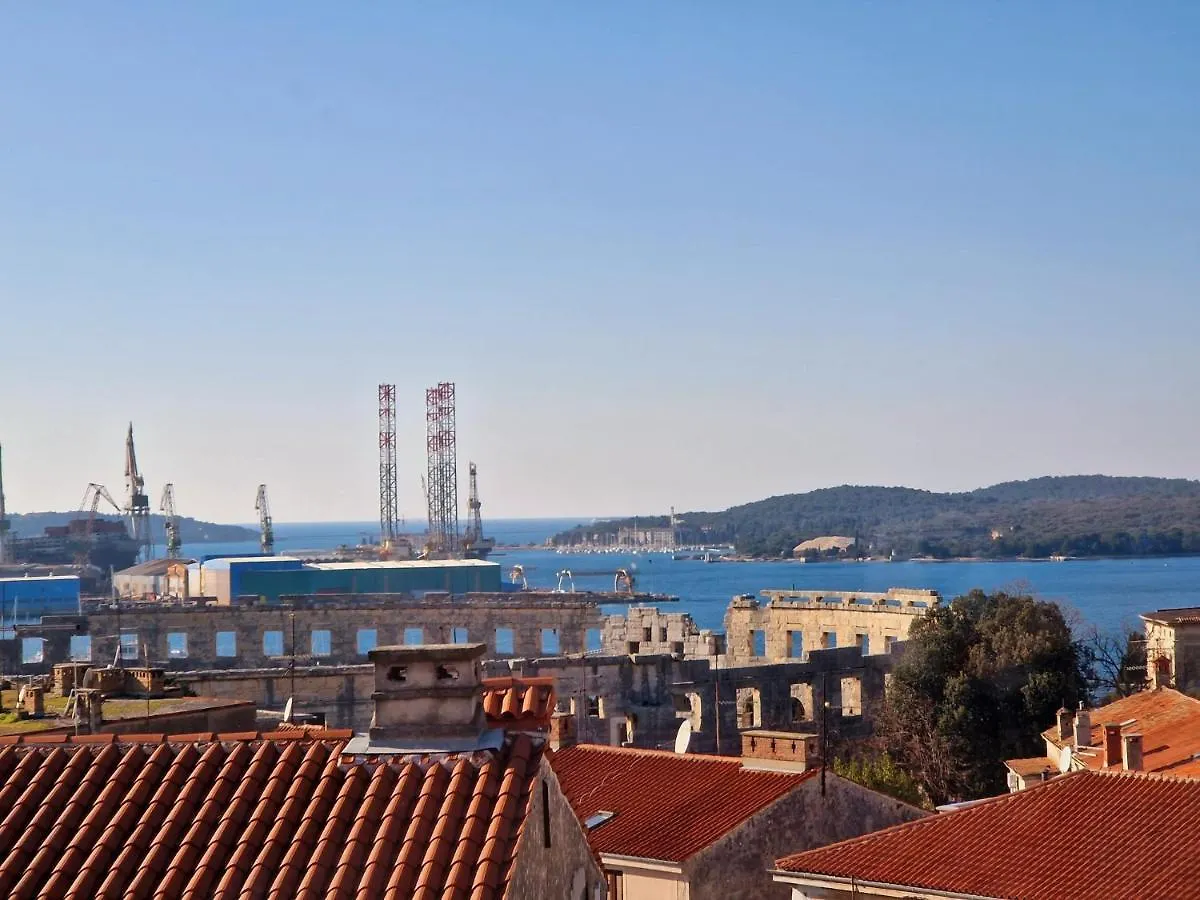 Arena Sunset, Sea Coloseum View, 2 Rooms Free Parking Pula Hırvatistan